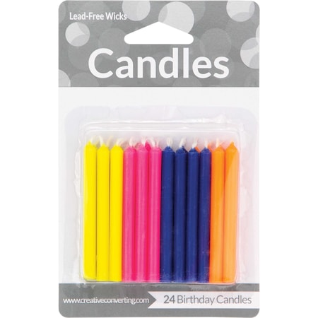 Creative Converting Flourescent Candles, 2.5", 288PK 089160038